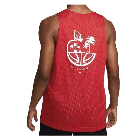 Nike Men's Standard Reversible Mesh Basketball Jersey Red Size S NEW WITH TAGS! - Picture 2 of 5
